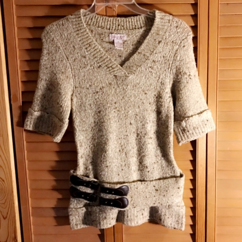 GLIMMER BY JJ BASICS BELTED SWEATER DRESS